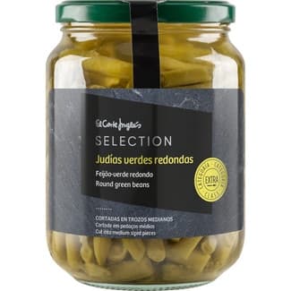 Judías verdes redondas cortadas extra frasco 350 g neto escurrido - El Corte Ingles Selection