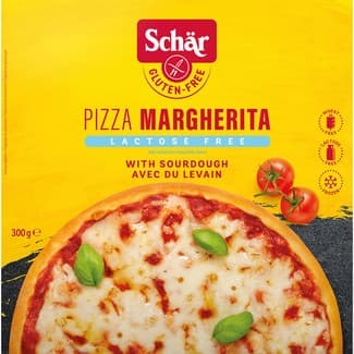 Pizza margarita con masa madre sin gluten y sin lactosa envase 280 g - Schar