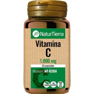 Vitamina C no ácida envase 30 comprimidos - Naturtierra