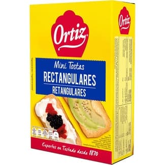 Mini tostas rectangulares estuche 100 g - Ortiz