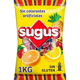 Caramelos blandos surtidos sin gluten bolsa 1 kg - Sugus