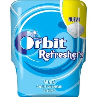 Refresher's chicles sabor menta sin azúcar bote 30 unidades - Orbit