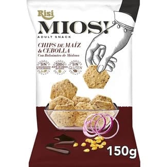 Chips de maíz y cebolla con balsámico de Módena Sin Gluten bolsa 150 g - Risi Mios!