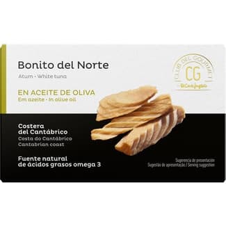 Bonito del norte en aceite de oliva lata 80 g neto escurrido - Club Del Gourmet
