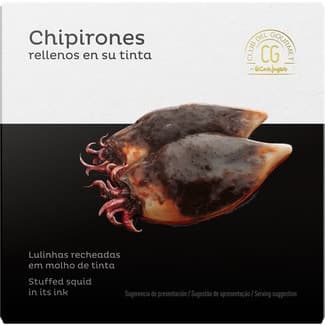 Chipirones rellenos en su tinta lata 82 g neto escurrido - Club Del Gourmet