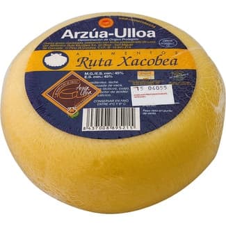 Queso gallego de vaca graso madurado elaborado con leche pasteurizada DOP Arzúa Ulloa pieza 650 g - Ruta Xacobea