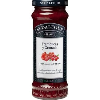 Mermelada de frambuesa y granada frasco 284 g - St. Dalfour