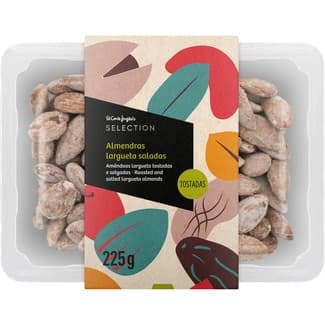 Almendras largueta saladas y tostadas tarrina 225 g - El Corte Ingles Selection