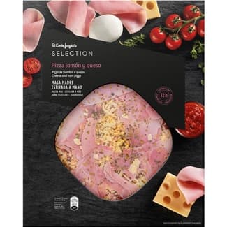 Pizza jamón y queso de fermentación lenta envase 390 g - El Corte Ingles Selection