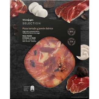 Pizza tartufo y jamón ibérico de fermentación lenta envase 390 g - El Corte Ingles Selection