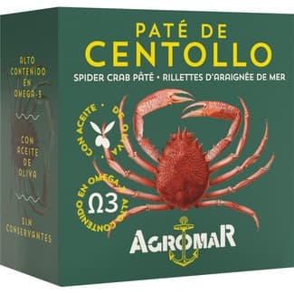 Paté de centollo lata 100 g neto escurrido - Agromar