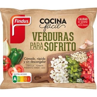 Verduras para sofrito 100% natural bolsa 250 g - Findus Cocina Facil