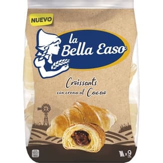 Croissants con crema al cacao 9 unidades bolsa 378 g - La Bella Easo