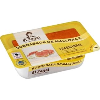 Sobrasada de Mallorca tradicional sin gluten sin lactosa IGP tarrina 200 g - El Zagal