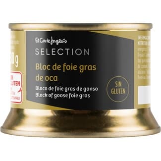 Bloc de foie gras de oca sin gluten lata 130 g - El Corte Ingles Selection
