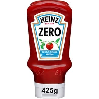 Ketchup zero sin sal ni azúcares añadidos envase 425 g - Heinz