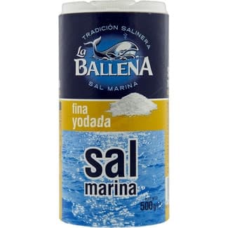 Sal marina fina yodada bote 500 g - La Ballena