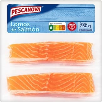 Lomos de salmón envase 250 g - Pescanova
