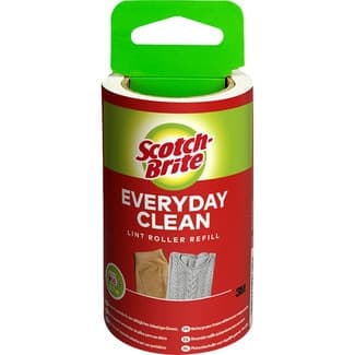 Recambio rodillo quitapelusas adhesivo Everyday Clean rollo 9,1 m 56 hojas blancas - Scotch Brite