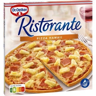 Pizza con jamón cocido y piña Hawaii estuche 355 g - Dr.oetker Ristorante