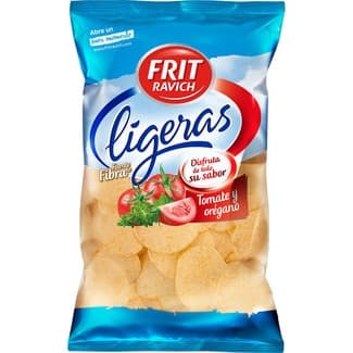 Patatas fritas ligeras sabor a tomate y orégano bolsa 125 g - Frit Ravich