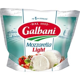 Mozzarella italiana light  de vaca bolsa 125 g - Galbani
