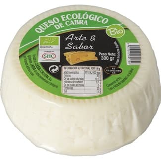 Queso de cabra tierno elaborado con leche pasteurizada ecológico pieza 300 g - Arte Y Sabor