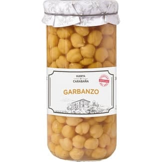 Garbanzos cocidos frasco 660 g - Huerta De Carabaña