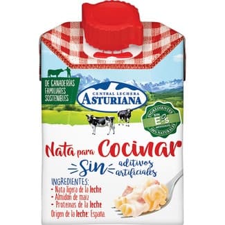 Nata líquida para cocinar 18% materia grasa botella 200 ml - Asturiana