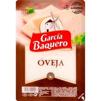 Queso de oveja madurado elaborado con leche pasteurizada en lonchas envase 125 g - Garcia Baquero