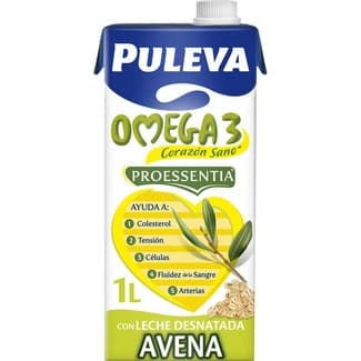 Bebida láctea con Omega 3 elaborada con leche desnatada y avena brik 1 l - Puleva