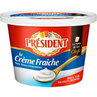 La Creme Fraiche nata líquida fresca extracremosa especial cocina tarrina 200 ml - President