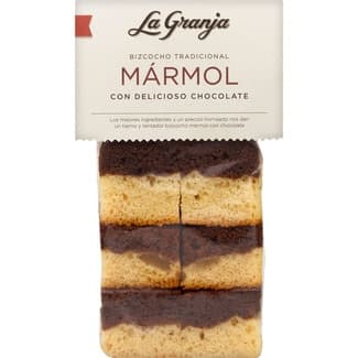 Bizcocho tradicional mármol con chocolate bolsa 350 g - La Granja