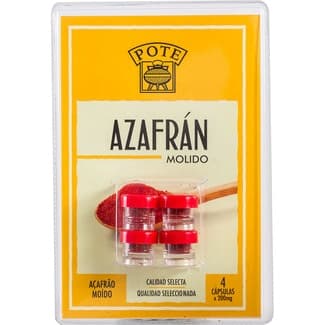 Azafrán molido pack 4 envases 0,2 g - Pote
