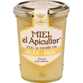 Miel 100% española con jalea real tarro 250 g - Miel El Apicultor