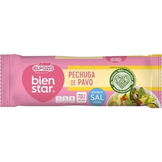 BienStar pechuga de pavo mini sin grasa reducido en sal sin gluten sin lactosa pieza 340 g - Elpozo