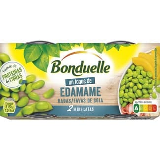 Un toque de edamame habas de soja pack 2 mini lata 65 g neto escurrido - Bonduelle
