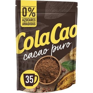 Puro 100% cacao natural sin gluten y sin azúcares añadidos bolsa 250 g - Colacao