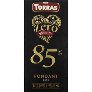 Chocolate negro África 85% cacao sin azúcares y sin gluten tableta 100 g - Torras