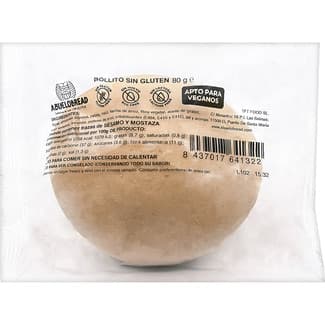 Bollito de pan sin gluten y sin lactosa bolsa 80 g - Abuelobread
