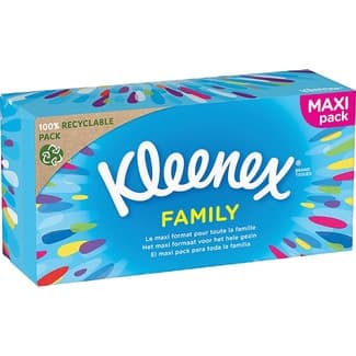 Pañuelos Family 3 capas caja 128 unidades - Kleenex