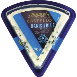 Danablu queso danés azul de vaca IGP elaborado con leche pasteurizada cuña 100 g - Castello