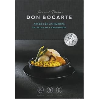 Preparado para elaborar arroz con zamburriñas en salsa de carabineros estuche 400 g - Don Bocarte