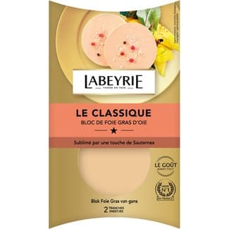 Le Classique Duo bloc de foie gras de oca 2 porciones de 40 g envase 80 g sin gluten - Labeyrie