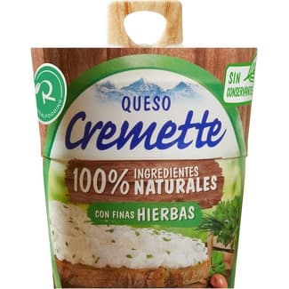 Queso blanco cremoso con finas hierbas envase 150 g - Cremette
