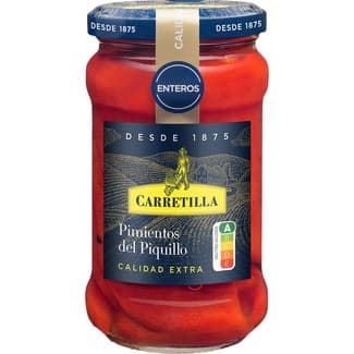 Pimientos del piquillo enteros frasco 225 g neto escurrido - Carretilla