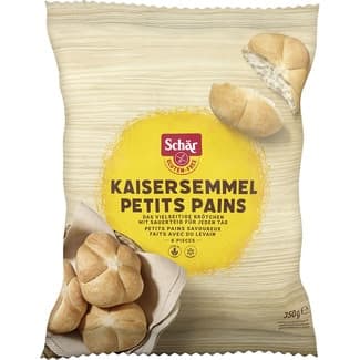 Kaisersemmel panecillos sin gluten con masa madre envase 350 g - Schar