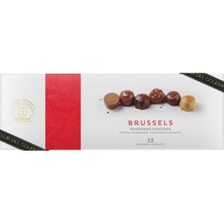 Brussels bombones surtidos 6 variedades 12 unidades estuche 140 g - Club Del Gourmet