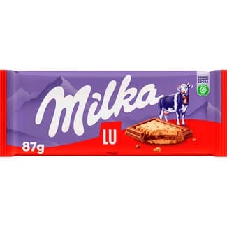 Chocolate con leche y galleta LU tableta 87 g - Milka