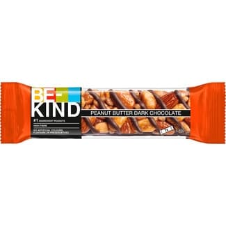 Barritas de cacahuete, manteca de cacahuete  y chocolate negro sin gluten envase 40 g - Be-kind